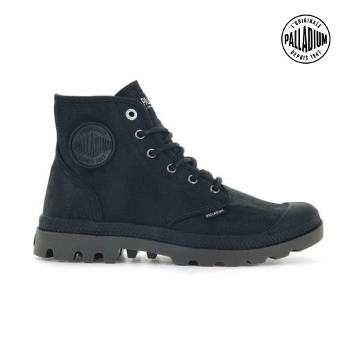 Palladium Pampa Hi WAX Laarzen Heren Zwart | NL 38IRGDJ